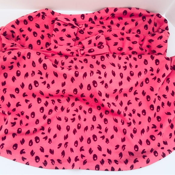 Kim Rogers Ladies Blouse 3/4 Tab Sleeve Pink Leopard Print Size XL Pull Over - Picture 4 of 15